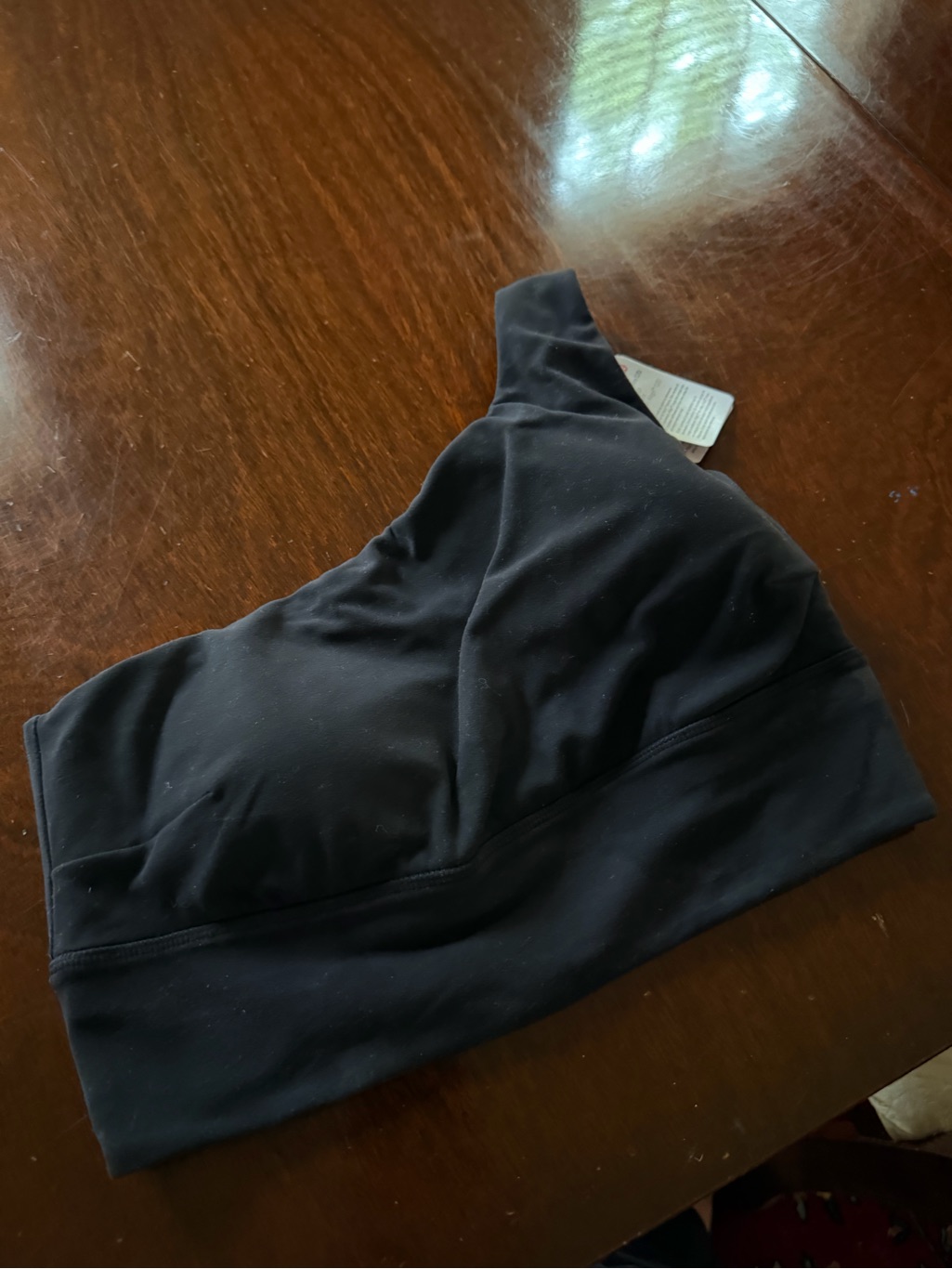 Lululemon Athletica Black One-Shoulder Wireless Sports Bra